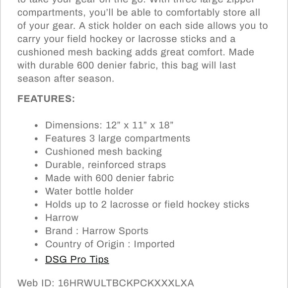 HArrow Blue and Gray Backpack with Sleek Design and Padded Straps sports - Picture 10 of 12